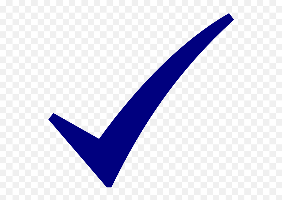 Check Mark Blue Clip Art Icon - Blue Check Mark Vector Emoji,Blue Check Mark Emoji