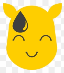 Rhinoshy - Cartoon Emoji,Shy Face Emoji