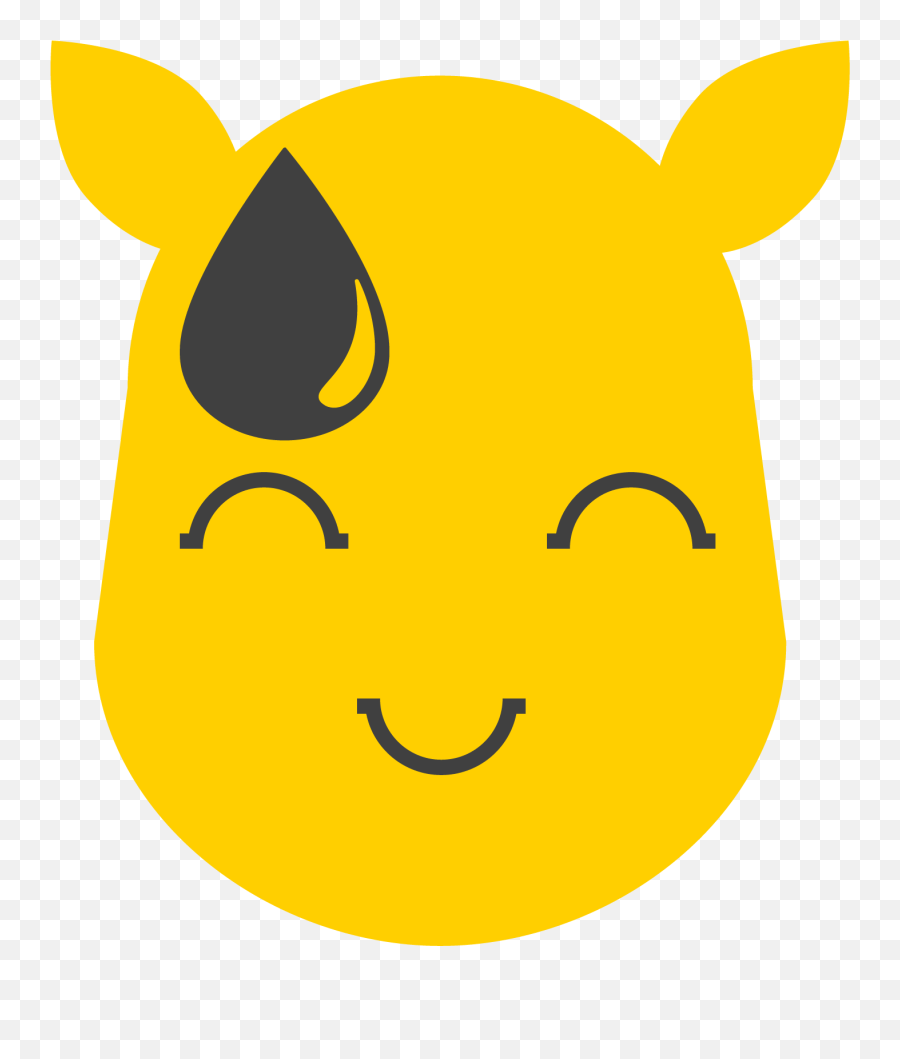 Rhinoshy - Cartoon Emoji,Shy Face Emoji