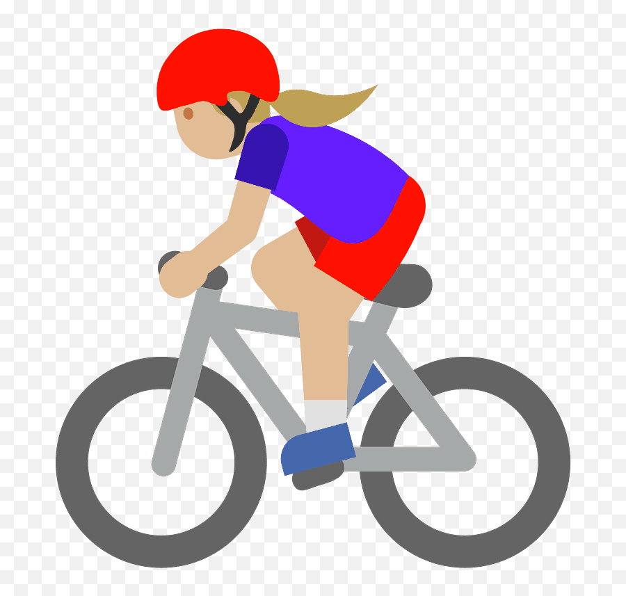 Download Woman Biking Emoji Clipart - Cycling Emoji Png Mujer En Bicicleta Png,Mountain Emoji Transparent