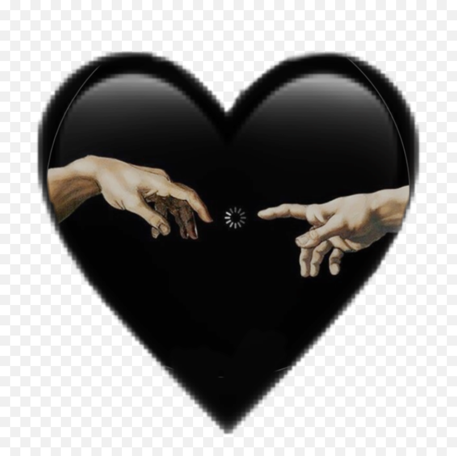 Black White Emoji Heart Hearts Sticker By Josephine - Girly,Black Hand Emoji
