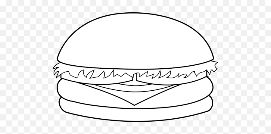 Free Hamburger Black And White Clipart Download Free Clip - Hamburger Black And White Clip Art Emoji,Hamburger Emojis