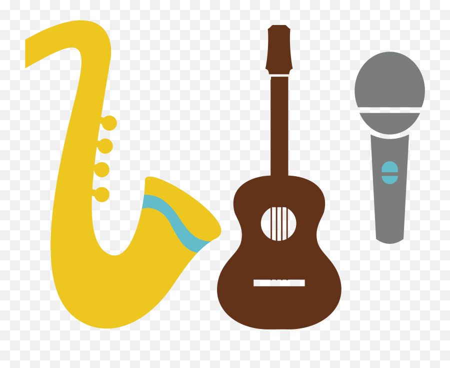 Acoustic Guitar Microphone Clip Art - Png Download Full Acoustic Guitar Emoji,Bass Emoji