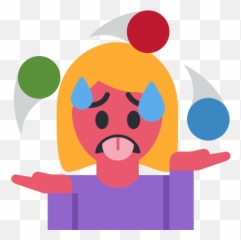 Emoji Face Mashup Bot on Twitter u200d Woman Juggling - Dot