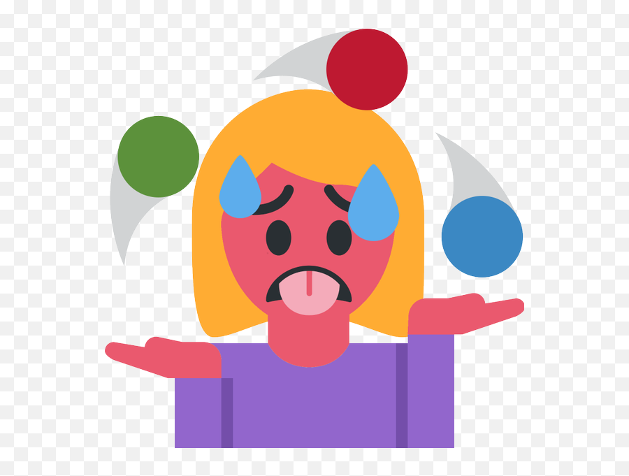 Emoji Face Mashup Bot On Twitter U200d Woman Juggling - Dot,Hot Emoji Face