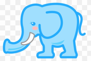 Elephant Emoji For Facebook Email Sms - Blue Elephant Emoji,Elephant Emoji