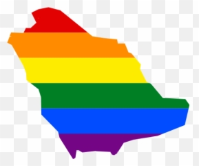 Lgbt Flag Map Of Saudi Arabia - Svg Emoji