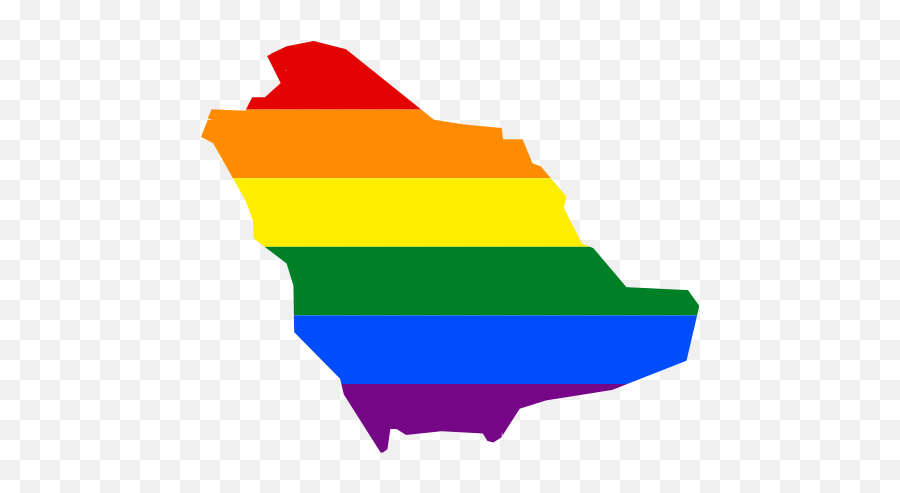 Lgbt Flag Map Of Saudi Arabia - Saudi Arabia Map Svg Emoji,Saudi Arabia Flag Emoji