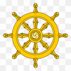 Outline Of Buddhism - Dharma Wheel Emoji