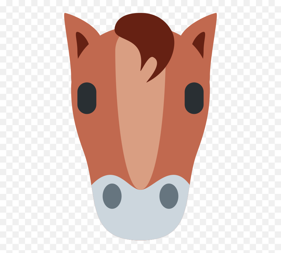 Twemoji 1f434 - Horse Cartoon Face Png,Owl Emoji Text