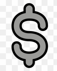 Heavy Dollar Sign - Clip Art Emoji