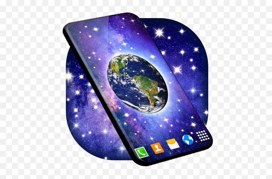 Earth From Space Live Wallpaper - Earth Emoji,Planets Emoji