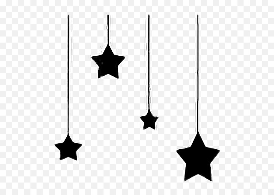 Moon Star Stars Hangingstars Dangle - Christmas Tree Puzzle Printable Emoji,Star Outline Emoji