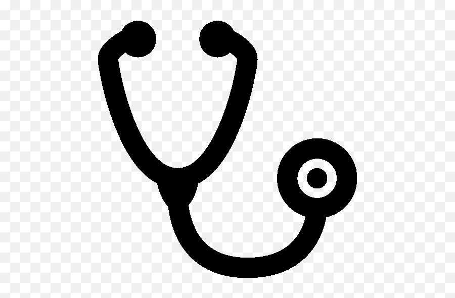 Healthcare Stethoscope Icon - Stethoscope Icon Black Emoji,Stethoscope Emoji
