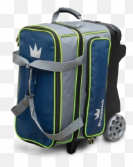 Brunswick Crown Deluxe Double Roller Bowling Bag Emoji,Suitcase Emoji