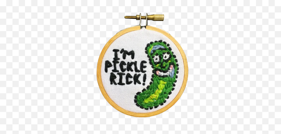 Products - Needlework Emoji,Pickle Rick Emoji
