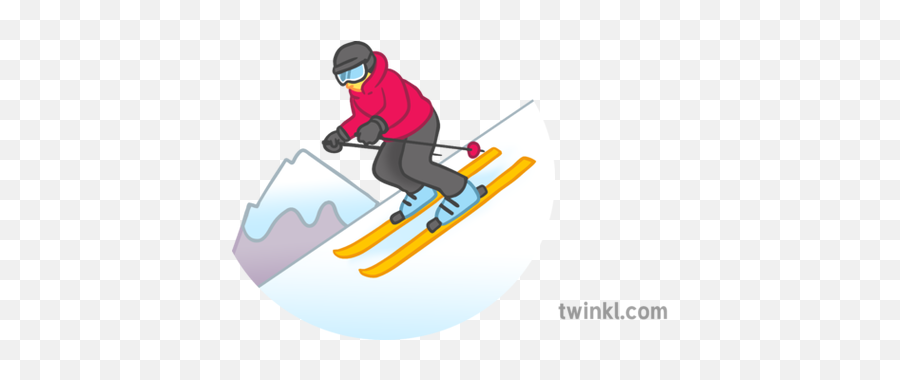 Skiing Emoji Emoticon Sports Snow Symbol Sms Illustration - Skiing Emoji,Ski Emoji