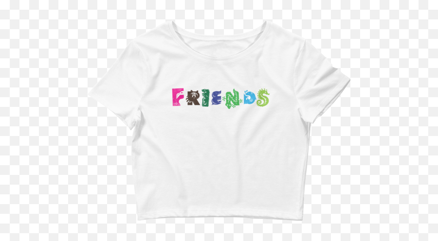 Friends - Womenu2019s Crop Tee Crop Top Emoji,Womens Emoji Shirt