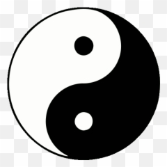 Taoist Visual Symbols - Chinese Sign Black And White Emoji,Chinese Emoji Meaning