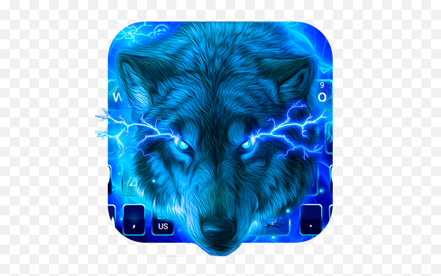 Download Blue Lightning Wolf Keyboard For Android Myket - Lighting Wolf Emoji,Wolf Emojis