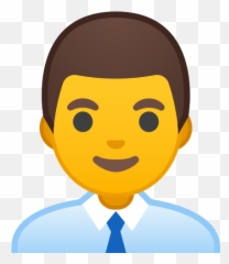 Man Office Worker Emoji - Emoji Medecin,Director Emoji