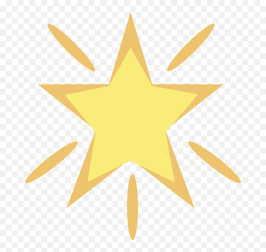 Glowing Star Emoji Clipart - Happy Teachers Day 5 September 2020,The Shining Emoji