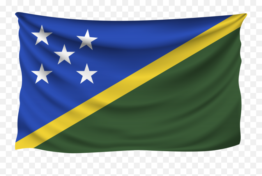 Solomon Islands Wrinkled Flag Png Transparent Image - Bendera Solomon Island Emoji,Chinese Flag Emoji
