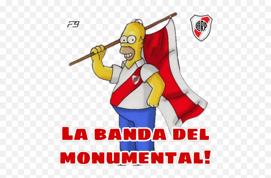 Simpson Vijiti Kwa Whatsapp - River Plate Emoji,River Emoji