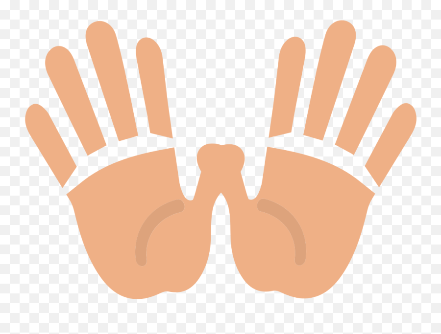 Emojione1 1f450 - Brushes Hand Print Emoji,Boxing Gloves Emoji