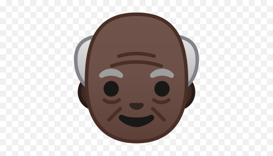 Old Man Emoji With Dark Skin Tone Meaning And Pictures - Emoji,Man Emoji