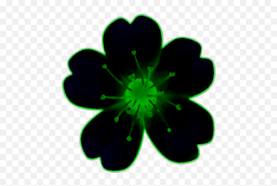 Emojiflowerblack - Floral Design Emoji,Black Flower Emoji