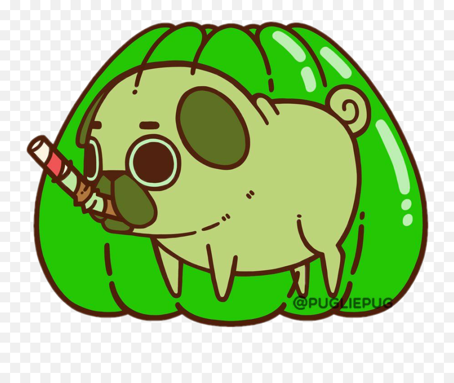 Jello Sticker Challenge - Puglie Pug Emoji,Jello Emoji