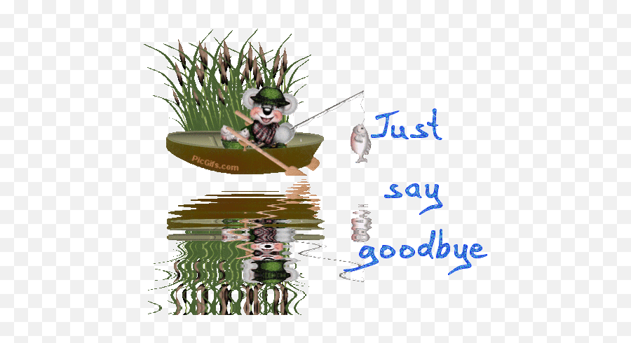 Comment Gif Just Say Goodbye - Good Luck Fishing Gif Emoji,Good Bye Emoticons