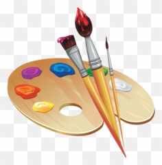 Paintbrush Artistpalette Palette - Draw Brush Emoji