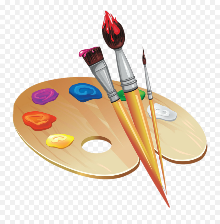 Paintbrush Artistpalette Palette - Draw A Paint Brush Emoji,Artist Palette Emoji