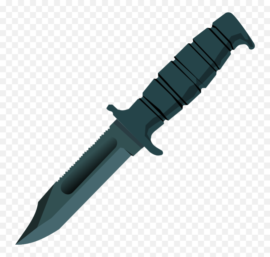 Fork Clipart Butter Knife Fork Butter - Military Combat Knife Silhouette Emoji,Deadpan Emoji