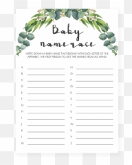 Popular Greenery Baby Shower Games - Would She Rather Baby Shower Game Emoji,Guess The Emoji Letter And Boy