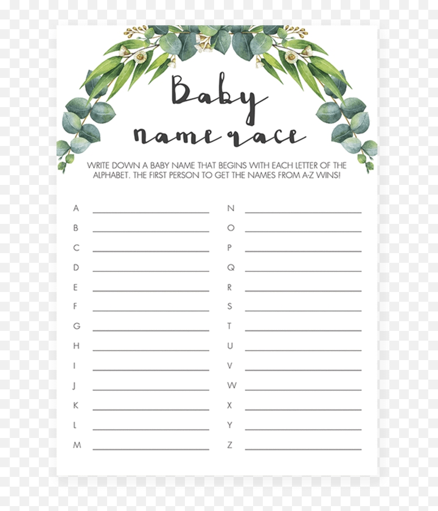 Popular Greenery Baby Shower Games - Would She Rather Baby Shower Game Emoji,Guess The Emoji Letter And Boy