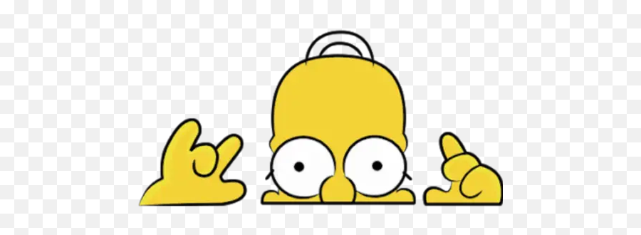 Homer Simpson Stickers For Whatsapp - Simpson Png Emoji,Simpson Emoji ...