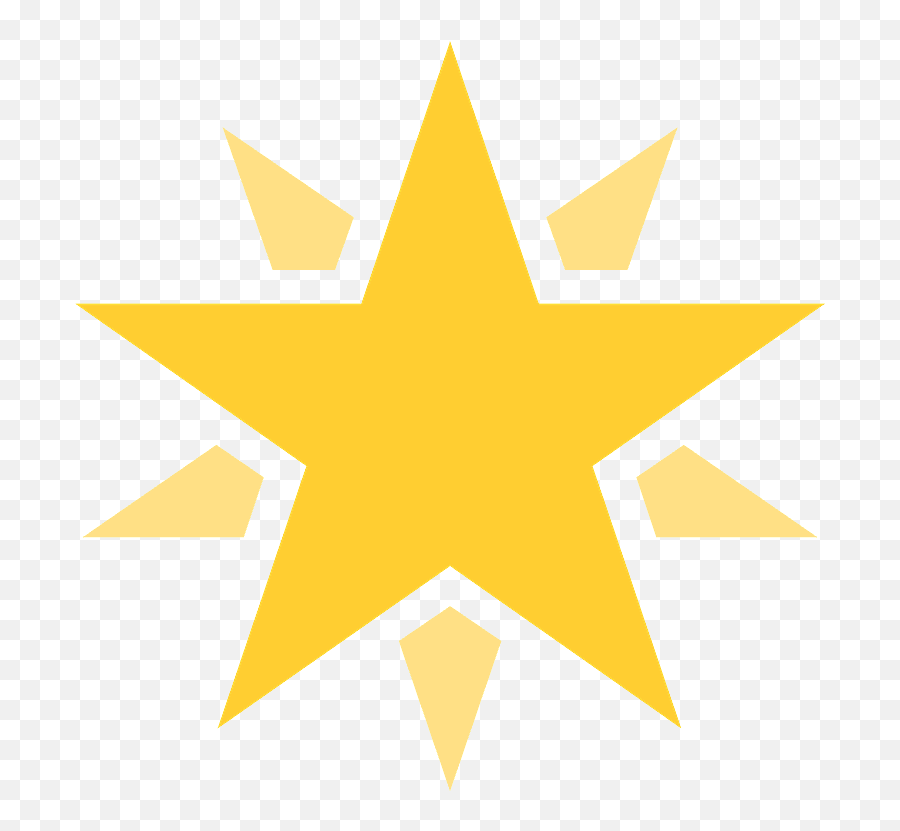 Glowing Star Emoji Clipart - Emoji Glowing Star,The Shining Emoji
