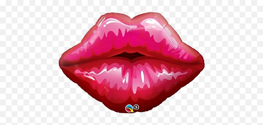 Kiss Lips Foil Super Shape Balloon - Lip Balloons Emoji,Kissing Lips Emoji