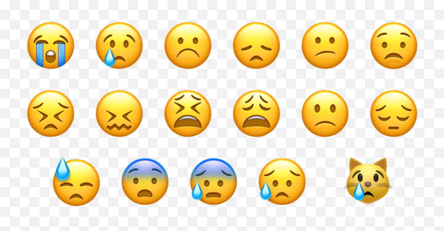 Sticker - Happy Emoji,Worried Emoticon