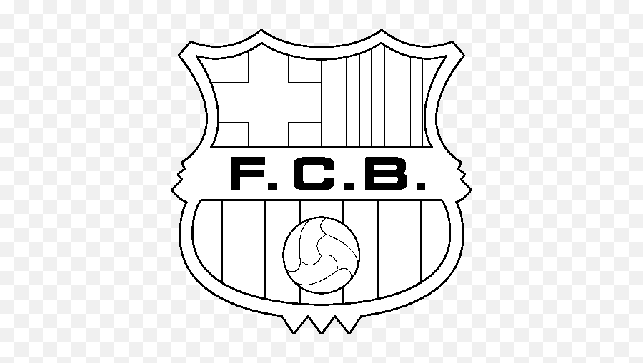 Fc Barcelona Coloring Page - Fc Barcelona Emoji,Barcelona Flag Emoji