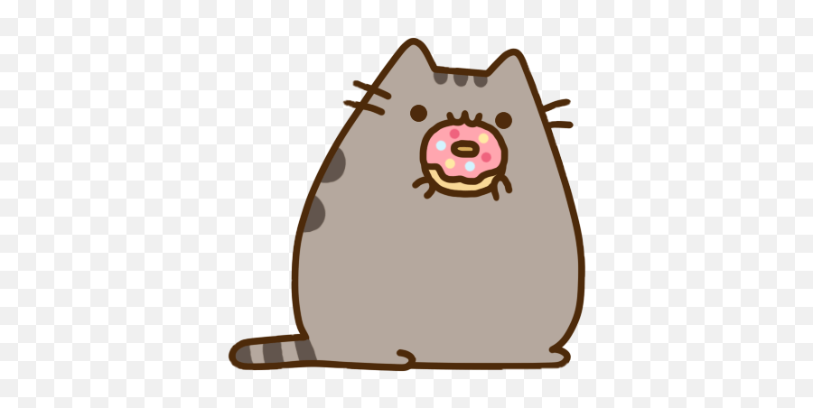 Pusheen Eating Donut Transparent Png - Pusheen Kawaii Emoji,Pusheen The Cat Emoji