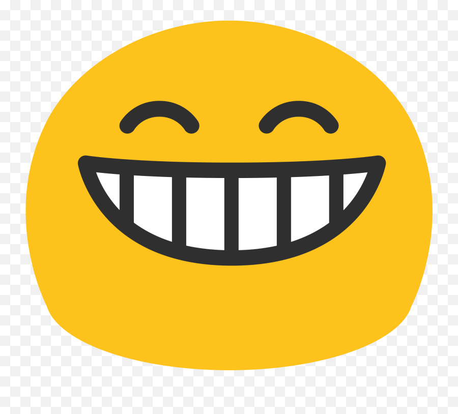 Download Emoticon Ghost Stickpng Grinning - Android Smiling Emoji,Smiley Face Emoji