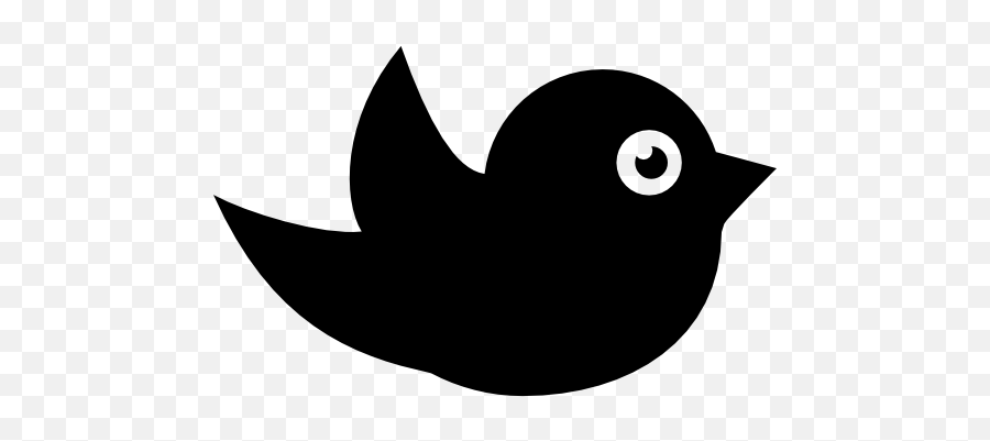 Black Bird Icons - Passarinho Preto E Branco Png Emoji,Black Bird Emoji