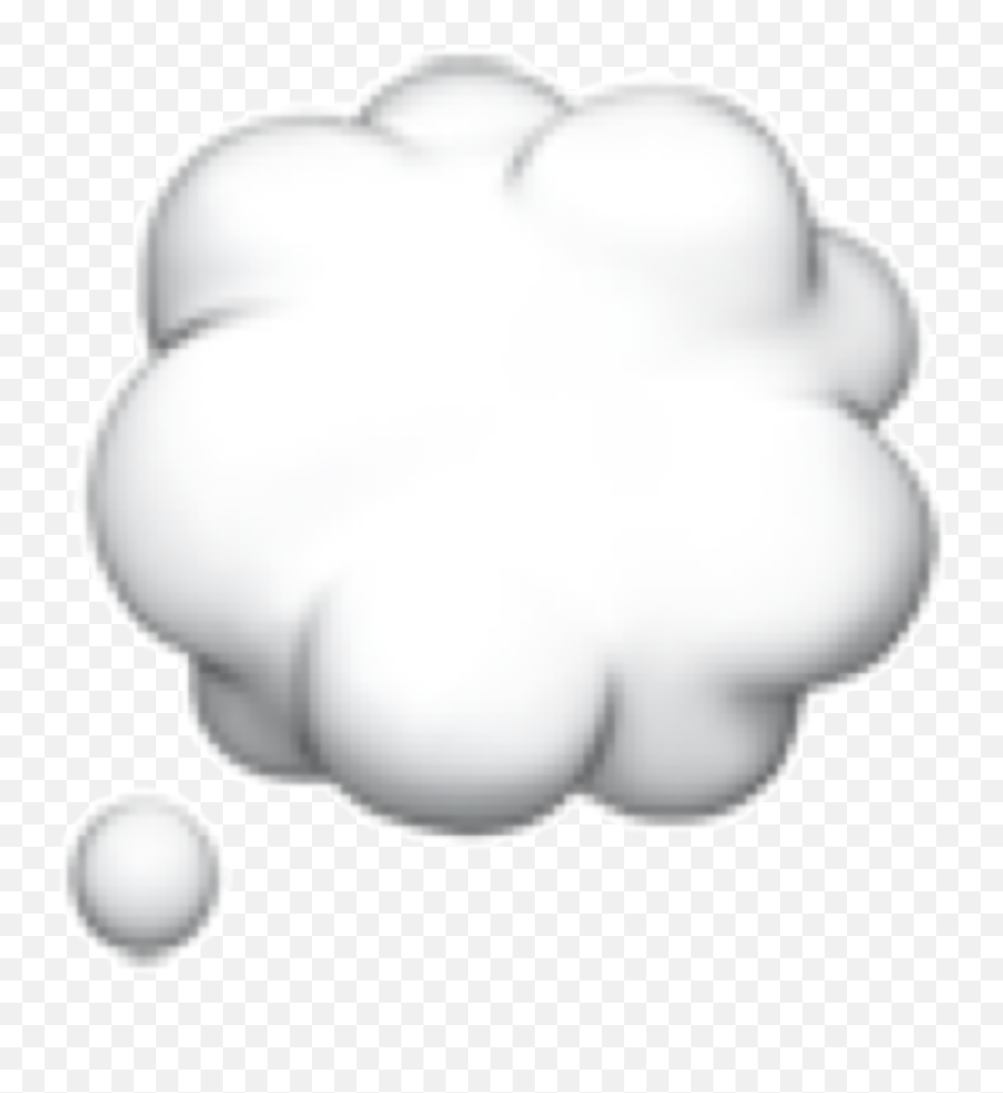 Emoji Bubble Speechbubble Thinking Denkblase White Free - Clip Art,Thinking Bubble Emoji