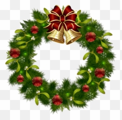 Transparent Christmas Pinecone Wreath - Transparent Christmas Wreath Clipart Emoji,Wreath Emoji
