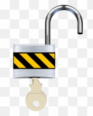 Padlock Clipart Unlocked - Open Lock Transparent Background Emoji