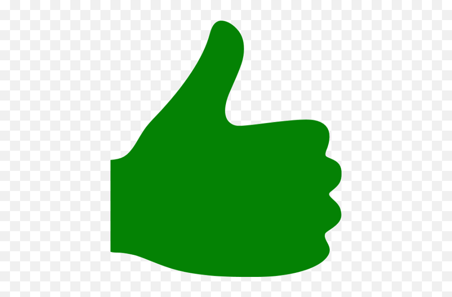 Green Thumbs Up Icon - Thumbs Up Green Icon Emoji,Thumbs Up Emoticon Facebook